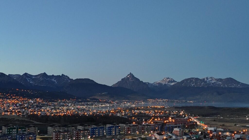 Ushuaia de noche.