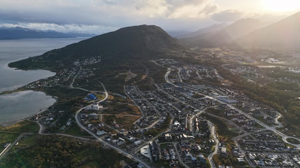 Vista del Monte Susana en Ushuaia.